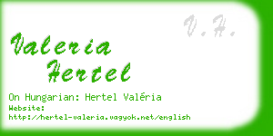 valeria hertel business card
